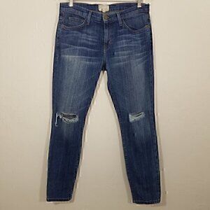 Current/Elliott The Stiletto Windmill Destroy Skinny Stretch Jeans Size 0